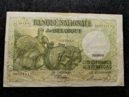 Belgium, 50 Francs/10 Belgas 1944, VG, BKN1056