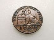 Belgium, One Centime 1912 (Dutch), AVF, CS4242