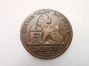 Belgium, Two Centimes 1846, F, CS3448