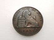 Belgium, Two Centimes 1862, F, CS4182