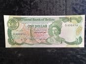 Belize, One Dollar 1986, AUNC, BKN1697