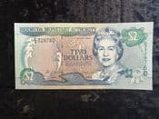 Bermuda, Two Dollars 2000, AUNC, BKN1748