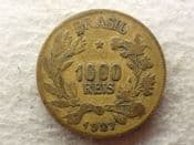 Brazil, 1000 Reis 1927, Fair, CS13723