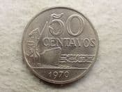 Brazil, 50 Centavos 1970, EF, CS13850
