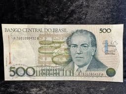 Brazil, 500 Cruzados 1988, VF, BN169