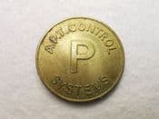 British, A.P.T. Control Systems, Car Park Token, VF, CS4527