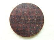 British Armed Forces, NAAFI, 1/2d Bakelite Canteen Token, AVF, CS10629
