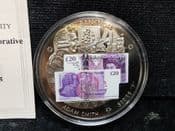British Banknotes, 2007 Medal (£20, Series F), With COA, OS1423