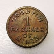 British, "No 20" Free Package of Mints Token, F, CS647