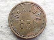 British, The Allwin, Amusement Arcade Penny Token, VF, CS13904