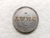 British, Uncertain A.W.M.C, 1d Token, VF, CS11962