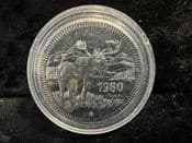 Canada, 1980 Jasper Souvenir Dollar, Tatty Capsule, OS914
