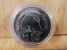 Canada, 1980 Northern Ontario Souvenir Dollar, AUNC, OS422