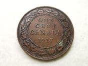 Canada, One Cent 1917, VF, CS8642
