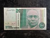 Cape Verde, 200 Escudos 1989, AUNC, BKN1873