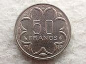 Central African States, 50 Francs 1979 E (Cameroon), VF, CS13307