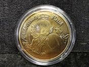 Christmas Wish, Brass Souvenir Medal, No COA, OS1545
