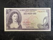 Colombia, Two Pesos Oro 1973, EF, BKN1994