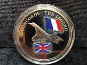 Concorde, Silver Plated Medal, No COA, OS1392