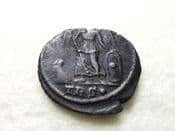 Constantine I, AE4 (337-340 AD), Victory Standing, Trier Mint, GF, CS9472