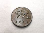 Cornwall, Truro Theatre, 1830 Farthing Token, VF, CS4587