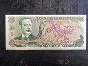 Costa Rica, 5 Colones 1981, EF, BKN2001