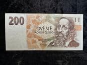 Czech Republic, 200 Korun 1998 (Prefix C), F, BKN2017