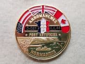 D-Day Anniversary, Gold Plated Medal, UNC, CS10970
