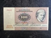 Denmark, 100 Kroner 1972 (1990), AEF, BKN2013