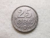 Denmark, 25 Ore 1921, VF, CS10315