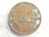 Denmark, One Ore 1899, F, CS13424