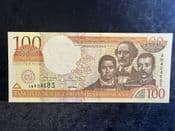 Dominican Republic, 100 Pesos Oro 2000, EF, BKN2490