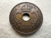 East Africa, 10 Cents 1933, VF, CS11518