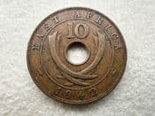 East Africa, 10 Cents 1942, VF, CS11174