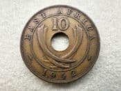 East Africa, 10 Cents 1942, VF, CS11175