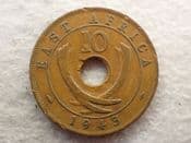 East Africa, 10 Cents 1943 SA, AF, CS12802