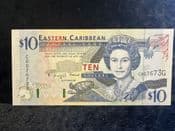Eastern Caribbean, Grenada, 10 Dollars (1994), EF, BKN2491