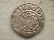 Edward I, Silver Penny (1301-1310 AD), Class 10, Canterbury Mint. F, CS14177