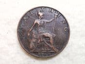 Edward VII, Farthing 1903, Dorty AVF, CS10773