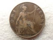 Edward VII, One Penny 1902 (Normal Tide), AF, CS14088