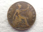 Edward VII, One Penny 1904, Fair, CS12816