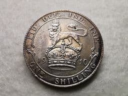 Edward VII, Silver (.925), One Shilling 1910, Toned EF, CS8114