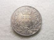 Edward VII, Silver (.925), Sixpence 1904, Cleaned AVF, CS9778