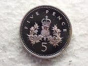 Elizabeth II, 5 Pence 1996, AUNC Ex Proof, CS13247