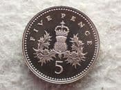 Elizabeth II, 5 Pence 1999, AUNC Ex Proof, CS13255