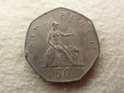 Elizabeth II, 50 Pence 1981 (Contemporary Forgery), AVF, CS13658