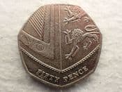 Elizabeth II, 50 Pence 2017 (Royal Shield, Lower Mintage), VF, CS12693