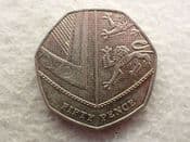 Elizabeth II, 50 Pence 2017 (Royal Shield, Lower Mintage), VF, CS12818