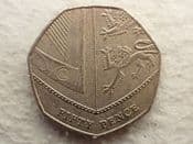 Elizabeth II, 50 Pence 2017 (Royal Shield, Lower Mintage), VF, CS12867