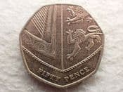 Elizabeth II, 50 Pence 2017 (Royal Shield, Lower Mintage), VF, CS12943